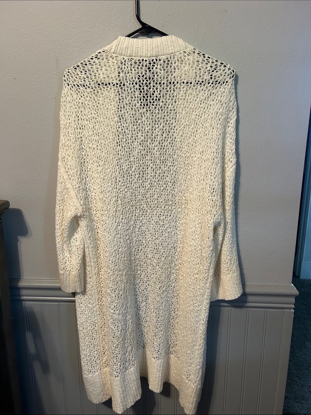 torrid Cream Open-Front Knit Cardigan - Picture 3 of 3
